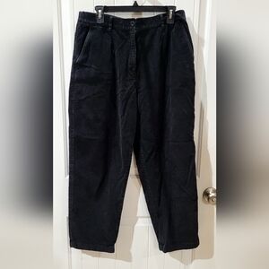L.L. Bean Women's Black Corduroy Pants